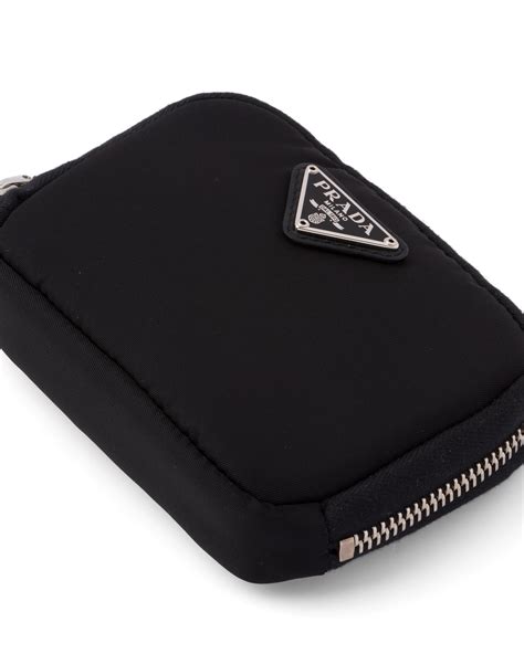 prada mini wallet with chain|Prada nylon wallets.